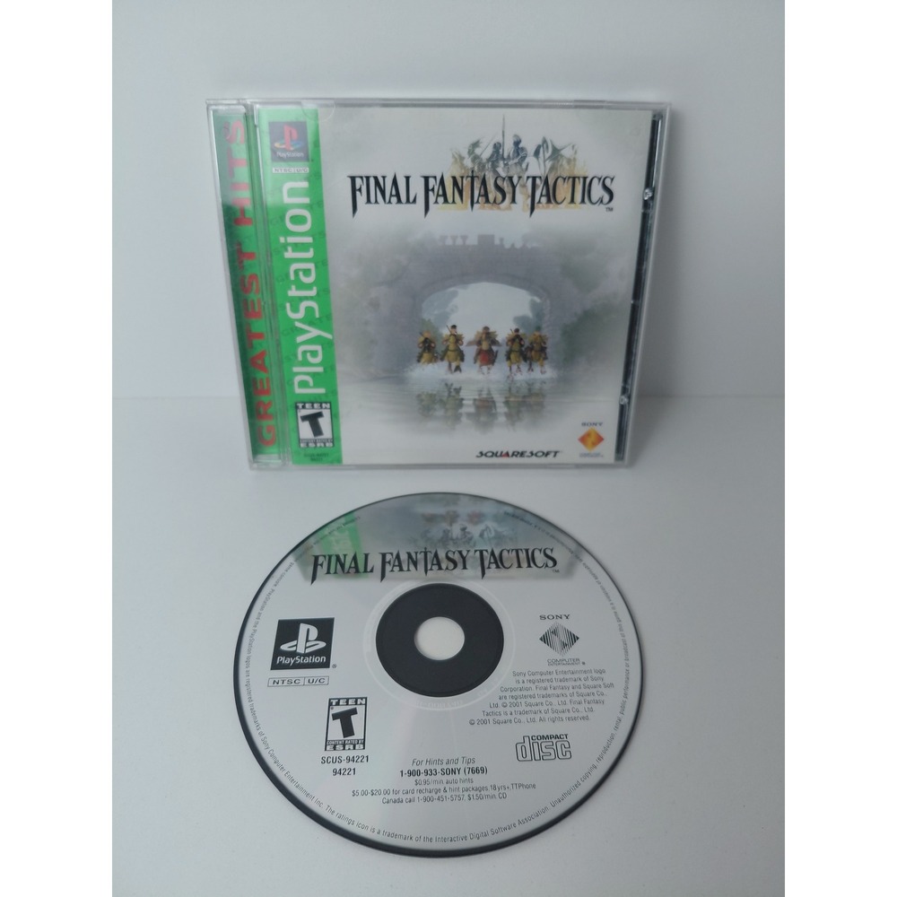 Final Fantasy Tactics Sony PlayStation PS1 Greatest Hits SCUS-94221 Squaresoft